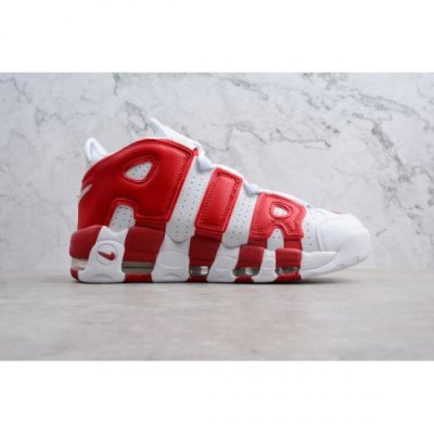 Nike Air More Uptempo Beyaz / Kırmızı Spor Ayakkabı Türkiye - 5VDY6XAC